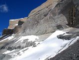 21 Atma Linga Side View Below Mount Kailash South Face On Mount Kailash Inner Kora Nandi Parikrama Here is a side view of the Atma Linga as I ascend to the Kailash South Face (10:55). It is formed by the melted water from the south face of Kailash that freezes again at the bottom to take a form of a pyramidal ice lingam.